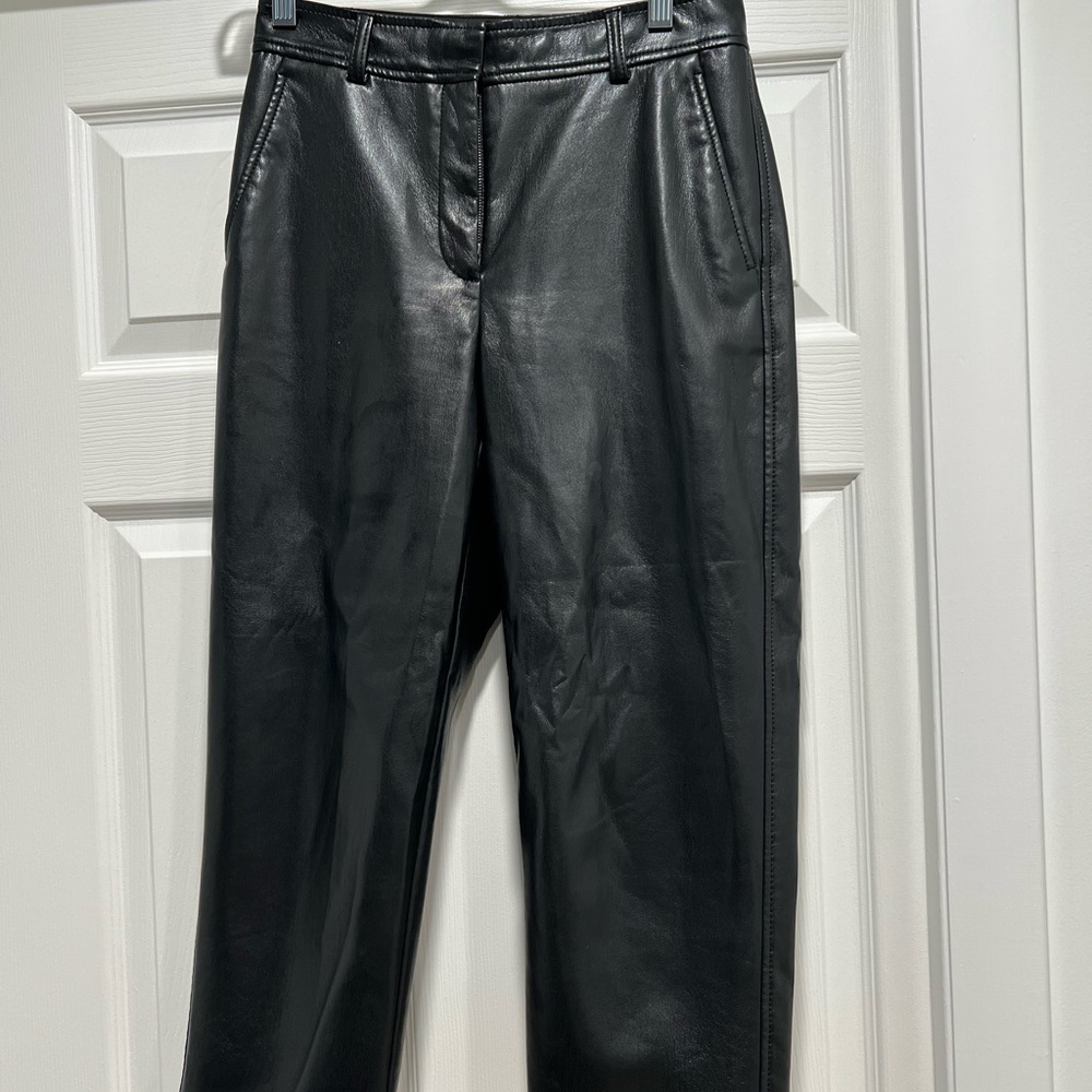 Babaton Midnight Black Faux Leather pants